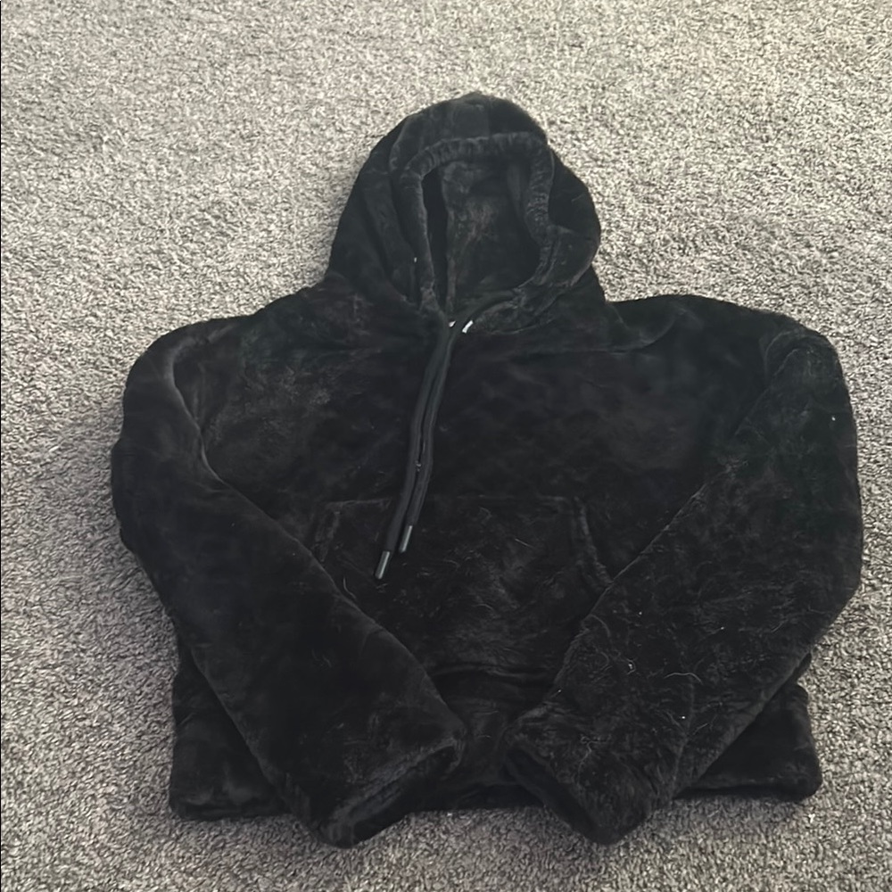 No Boundaries Black Plush Jacket